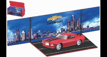 Bburago Chevrolet CAMARO Z/28 1971 rood/zwart schaalmodel 1:64