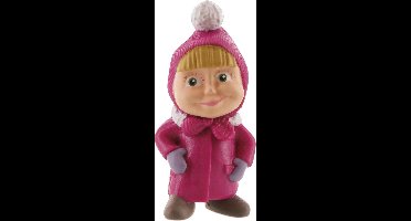 Masha en de Beer - figuurtje Masha winter - ca. 6 cm