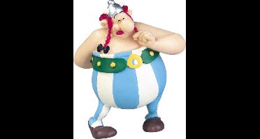 Asterix figuur Obelix met bloemen 7 cm