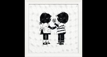 Pako Borduurpakket - tel patroon - Lieve vriendjes Jip & Janneke, Fiep Westendorp - 270.004 - 18 x 20 cm - DIY kit