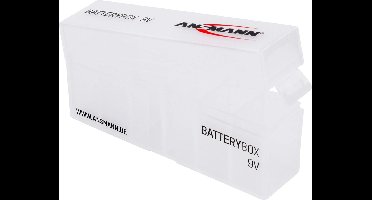 Ansmann Opbergdoos voor maximaal 6x 9V blokbatterijen en oplaadbare batterijen