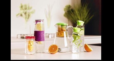 Smart To Go Fles 750ml Transparant-groendeksel