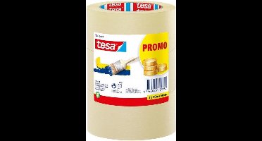 Set van 3x stuks afplaktape/schilderstape voordeelset 50 mm x 50 m - Verf afplakband/tape - Maskeertape - Tesa Masking tape