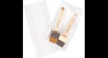 Plastic Zakken 9x2x2,5x19cm met zijvouw (100 stuks) | Plastic zak