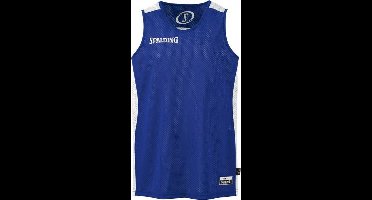 Spalding Essential Rev. Shirt Unisex - Blauw / Wit - maat 140