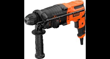 BLACK+DECKER 650W 1.4J Pneumatische boorhamer met accessoires in koffer - BEHS01K-QS
