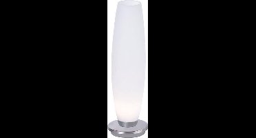 Tyra LED Tafellamp wit opaal glas/nikkel & touchdimmer - Modern - Paul Neuhaus - 2 jaar garantie