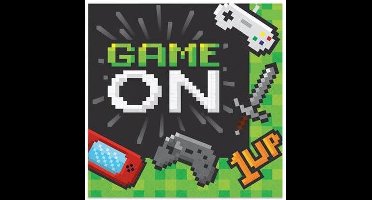 Servetten Gaming Party - 16 stuks - 33 x 33 cm