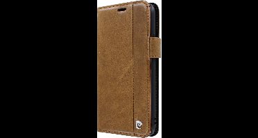 iPhone 12 Pro Max Bookcase hoesje - Pierre Cardin - Effen Bruin - Leer