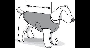 Flamingo - Hondenjas IJsbeer - Rood - 65 x 66 - 75 x 78 - 90 cm