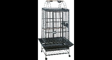 Flamingo Papegaaienkooi Nico  - Antraciet -  98 x 83 x 168 cm