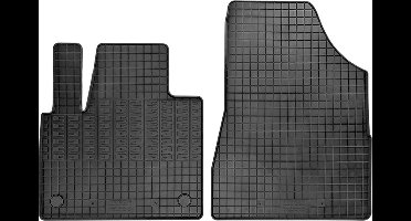 Rubber matten passend voor Mercedes Citan (W420) Box & Renault Kangoo Furgon & Nissan Townstar 2021- (2-delig montagesysteem)