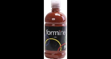 Tempera Verf Mat, bruin, 500 ml/ 1 fles