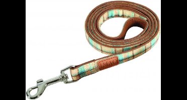 Zolux hondenriem imao scott blauw / beige (120X1,5 CM)