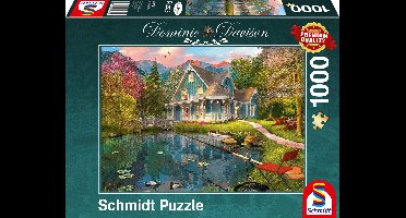 Schmidt Puzzle Legpuzzel Rusthuis Aan Het Meer 1000 Stukjes