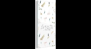 Glasschilderij - Spreuken - Quotes - Een mens dat ben jij - Vrienden - Besties - 80x160 cm - Acrylglas Schilderijen - Foto op Glas