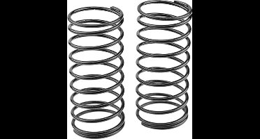 Team Corally - Shock Spring - Black - Medium - Front - 2 pcs