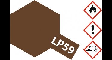 Tamiya Hobbyverf Enamel verf - LP-59 NATO Brown - Matt - Lacquer Paint - Verf potje - 10 ml