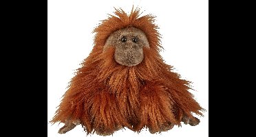 Ravensden Pluche knuffel dieren - Orang Oetan - 28 cm - bosdieren thema knuffel