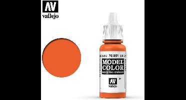 Vallejo Hobbyverf Acrylverf - 70851 Model Color Bright Orange - Acryl Verf flesje - 17 ml