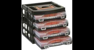 Alutec Assortimentskoffer-set (l x b x h) 322 x 279 x 297 mm Aantal vakken: 16 Variabele ondervedeling 1 stuk(s)