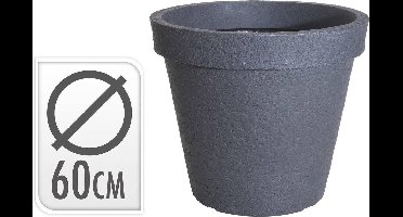 Bloempot steenlook rond 60cm Grijs