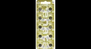 Renata Knoopcel 371 – 1.55 V – 10 stuks – 40 mAh Zilveroxide