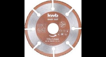 kwb 790140 Doorslijpschijf recht 115 mm 1 stuk(s) Hout, Kunststof, Koper