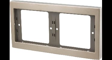 Berker K5 Inbouw Afdekplaat - 2-voudig Horizontaal - RVS