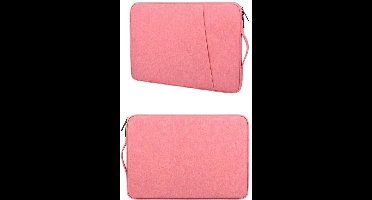 Hoes Geschikt voor Macbook Pro 13 Inch Hoes Laptophoes 13 Inch- Hoes Geschikt voor Macbook Pro 2018/2019/2020 Case Laptop Sleeve handvat & ruimte Licht Rose