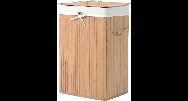 Bamboe wasmand 72 L - Luxe wasmand - Wassorteerder - Natuur - L40 x B30 x H60 cm