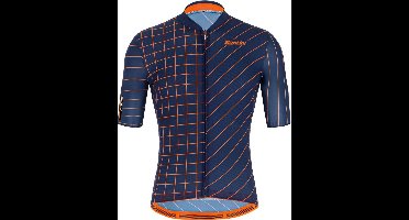 Santini Fietsshirt Korte mouwen Blauw Heren - Eco Sleek Dinamo S/S Jersey Nautica Blue - XL