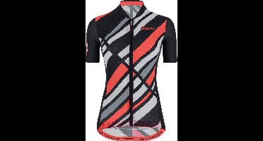 Santini Fietsshirt Korte mouwen Zwart Dames - Eco Sleek Raggi S/S Jersey For Women Black - XL