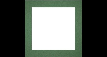 Passe-Partout Fotomaat 15x15 cm - Lijstmaat 25x25 cm - Groen Bos - Museumkarton - Fotolijst niet inbegrepen