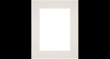 Passe-Partout Fotomaat 13x18 cm - Lijstmaat 20x25 cm - Lichtgrijs - Museumkarton - Fotolijst niet inbegrepen