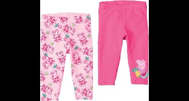 Peppa Pig 3/4 leggings - set van 2 - katoen - maat 110/116
