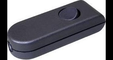 interBär 8093-204.01 Snoerschakelaar Zwart, Wit 1x uit/aan 2 A 1 stuk(s)