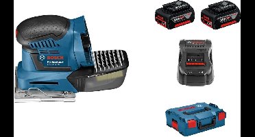 Accu vlakschuurmachine GSS 18V-10 (2 x 4,0 Ah + lader AL 1860 CV)