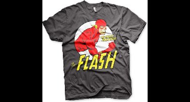 DC Comics The Flash Heren Tshirt -S- Fastest Man Alive Grijs