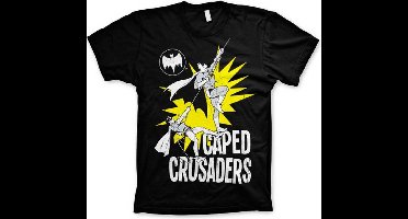 DC Comics Batman Heren Tshirt -S- Caped Crusaders Zwart
