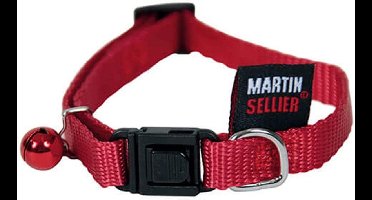 Martin Kattenhalsband Nylon Uni Rood