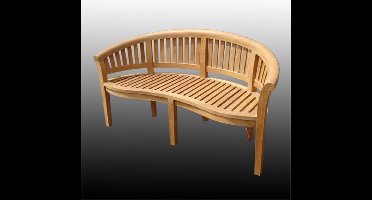 DecoMeubel Tuinbank Bananenbank Teak - weersbestendig