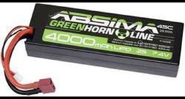 Absima LiPo accupack 7.4 V 4000 mAh Aantal cellen: 2 45 C Box hardcase T-stekkersysteem