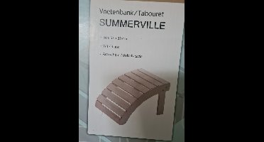 Pure Voetenbankje Wit/Blanco 50x53x33cm