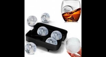 *** Siliconen Ijsklontjes Diamanten Vorm - inclusief deksel - 4 unieke vormen voor perfecte Whiskey Ice Cube Ballen - Karaf Fruit Water Limonade - van Heble® ***