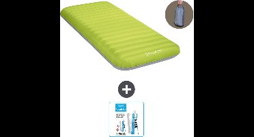 Intex Campingmat - 1-Persoons - 76 x 191 x 17 cm - Groen - Inclusief pomp - Reparatieset