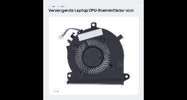 Dailygoods - Vervangende Laptop CPU-Koelventilator voor Gaming Laptops