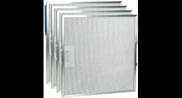 4x Metaalfilter voor Bauknecht 481248058144 320x320x10mm