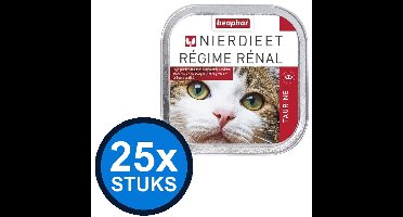 25x Beaphar - nierdieet kat taurine 100gr - Kattenvoer Natvoer - 100 g