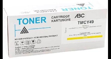 ABC huismerk toner geschikt voor Minolta TNP-49Y geel voor Bizhub C3351 C3851 C3851FS TNP49 Y TNP 49